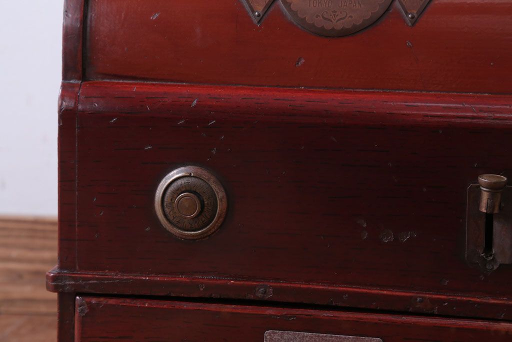 アンティーク雑貨　和製アンティーク　King(キング)　木製レジスター(自働整理器)