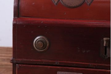 アンティーク雑貨　和製アンティーク　King(キング)　木製レジスター(自働整理器)