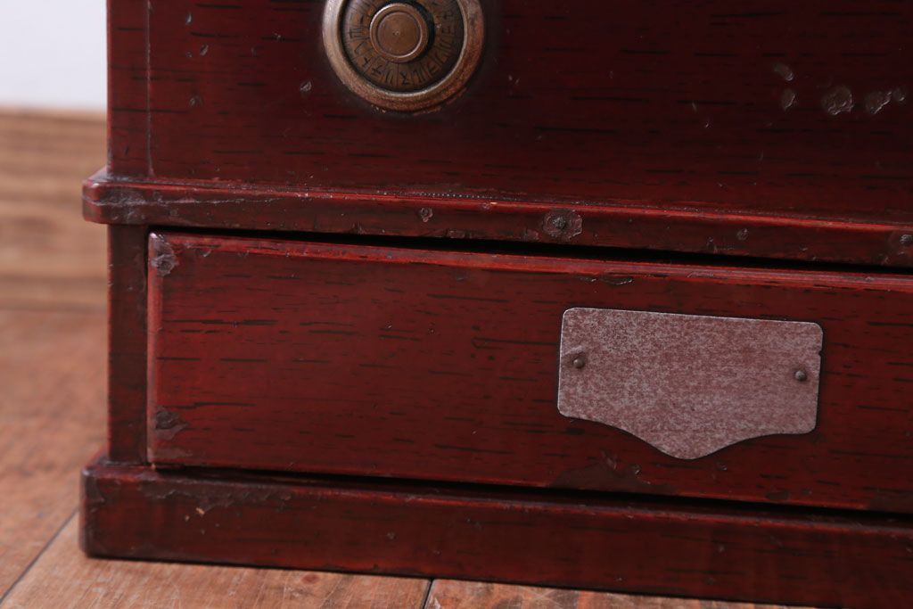 アンティーク雑貨　和製アンティーク　King(キング)　木製レジスター(自働整理器)