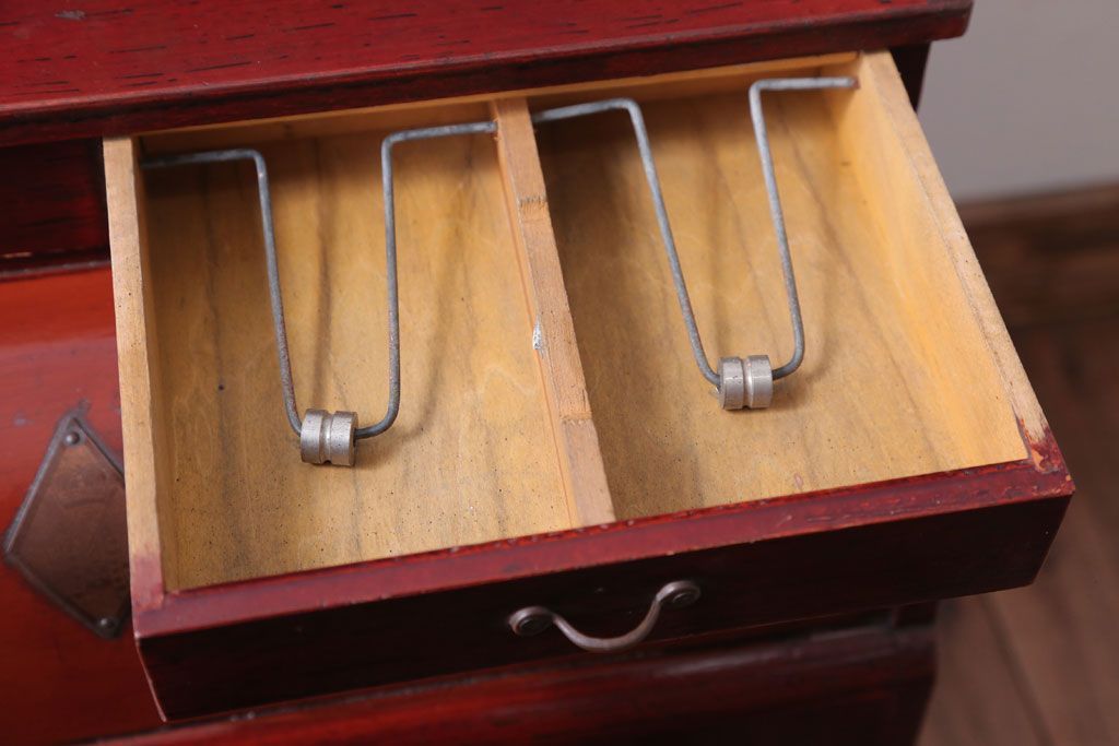 アンティーク雑貨　和製アンティーク　King(キング)　木製レジスター(自働整理器)