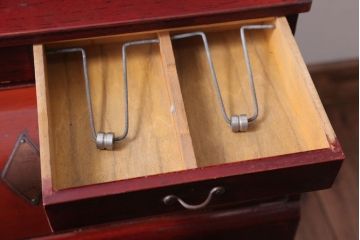 アンティーク雑貨　和製アンティーク　King(キング)　木製レジスター(自働整理器)