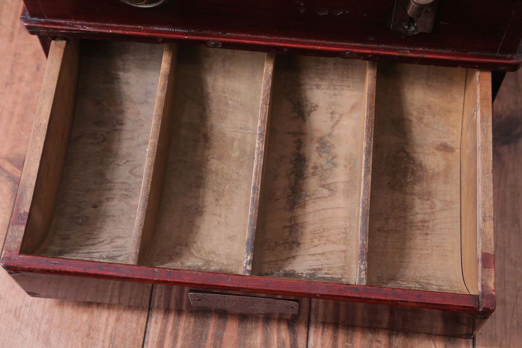 アンティーク雑貨　和製アンティーク　King(キング)　木製レジスター(自働整理器)