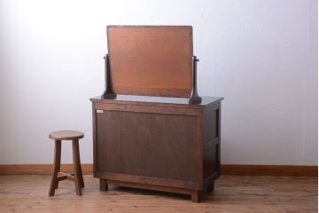 中古　北海道民芸家具 シックなドレッサー(定価約30万円)