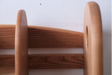 アンティーク雑貨　中古　小さな引き出し付き!ナラ材の本立て(1)