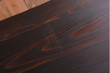 アンティーク家具　アンティーク　古い木の質感が味わい深い鉄脚付き時代箪笥ローボード(2)