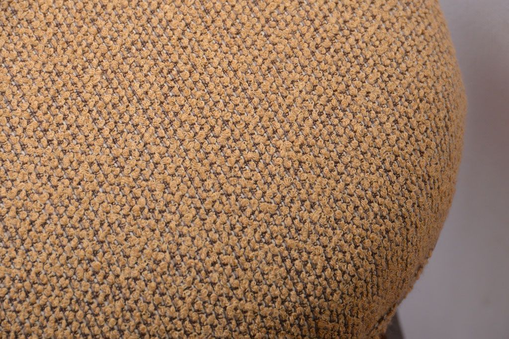 レトロ家具　和製アンティーク　古い木のレトロなクッション座面スツール