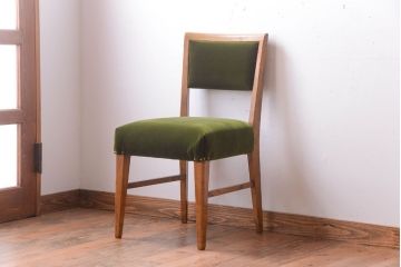 レトロ家具　和製アンティーク　古いナラ材のレトロなチェア