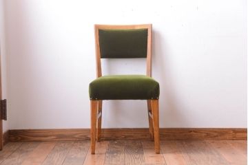 レトロ家具　和製アンティーク　古いナラ材のレトロなチェア