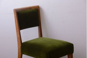 レトロ家具　和製アンティーク　古いナラ材のレトロなチェア