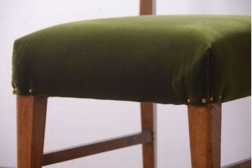 レトロ家具　和製アンティーク　古いナラ材のレトロなチェア