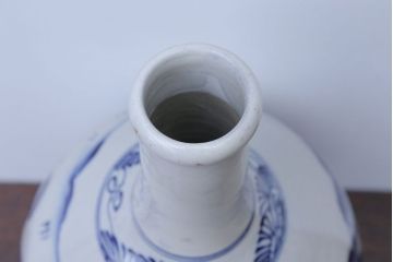 アンティーク雑貨　アンティーク　古い染付大徳利(花瓶)