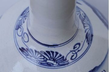 アンティーク雑貨　アンティーク　古い染付大徳利(花瓶)