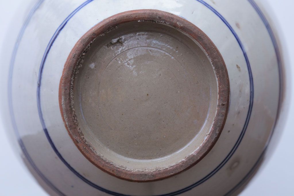 アンティーク雑貨　アンティーク　古い染付大徳利(花瓶)