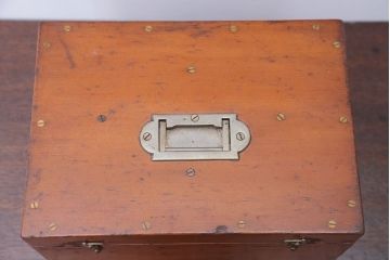 アンティーク雑貨　アンティーク　古い木製の収納ケース(収納箱)