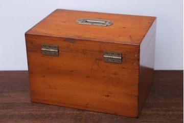 アンティーク雑貨　アンティーク　古い木製の収納ケース(収納箱)