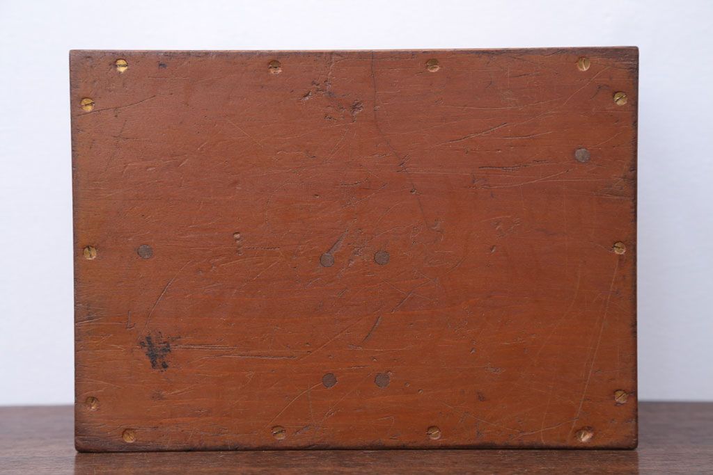 アンティーク雑貨　アンティーク　古い木製の収納ケース(収納箱)