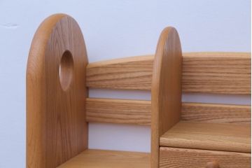 アンティーク雑貨　中古　小さな引き出し付き!ナラ材の本立て(2)