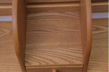 アンティーク雑貨　中古　小さな引き出し付き!ナラ材の本立て(2)