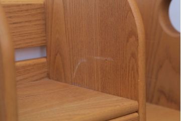 アンティーク雑貨　中古　小さな引き出し付き!ナラ材の本立て(2)