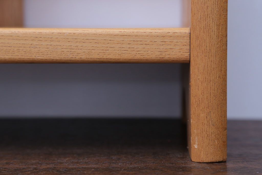 アンティーク雑貨　中古　小さな引き出し付き!ナラ材の本立て(2)