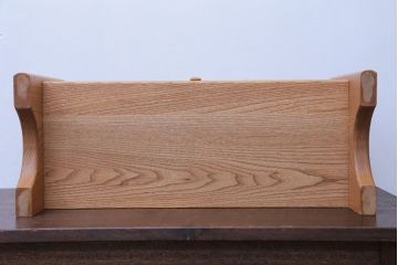アンティーク雑貨　中古　小さな引き出し付き!ナラ材の本立て(2)