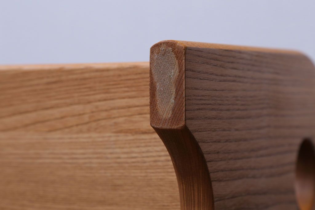 アンティーク雑貨　中古　小さな引き出し付き!ナラ材の本立て(2)