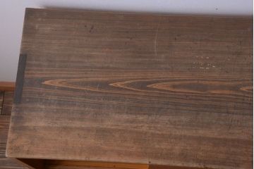 アンティーク家具　和製アンティーク　古い木味の引き出し付き収納棚