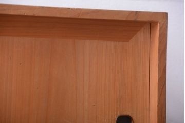 アンティーク家具　和製アンティーク　古い木味の引き出し付き収納棚