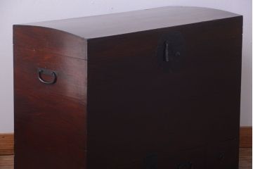 アンティーク家具　古民具・骨董　引き出し付きアンティーク時代箱(長持、収納箱)