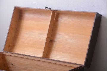 アンティーク家具　古民具・骨董　引き出し付きアンティーク時代箱(長持、収納箱)