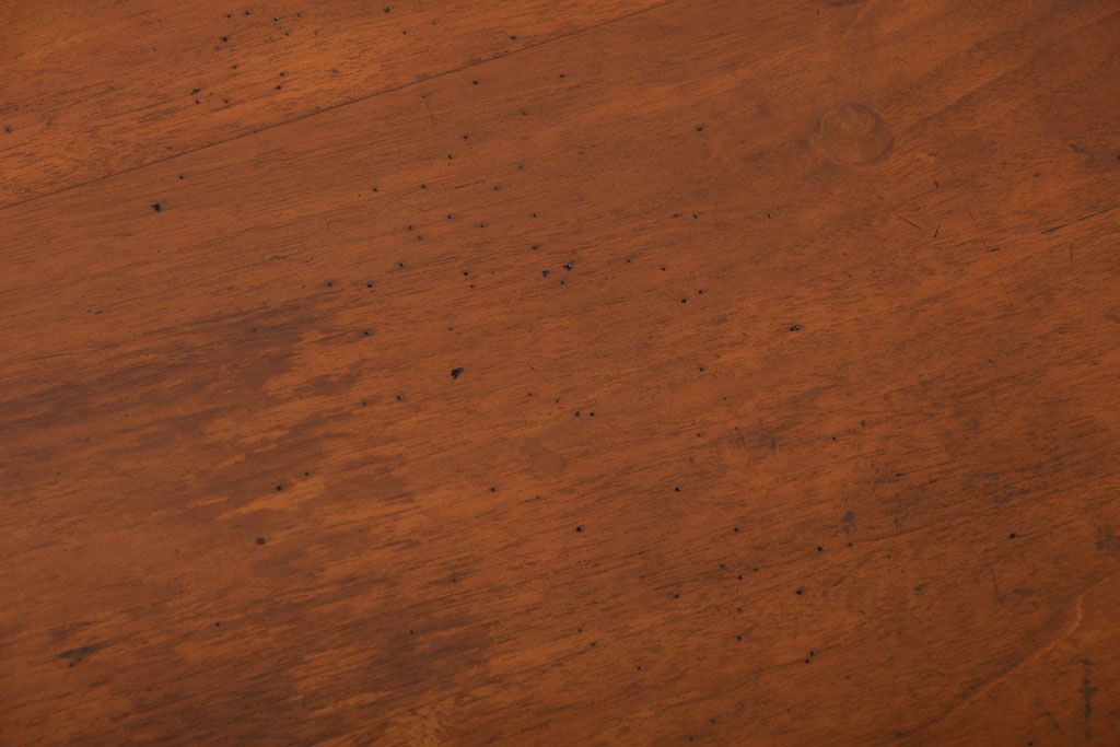 レトロ家具　昭和レトロ　古い木製のシンプルなアンティーク片袖机