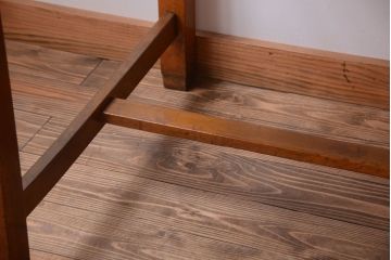 レトロ家具　昭和レトロ　古い木製のシンプルなアンティーク片袖机