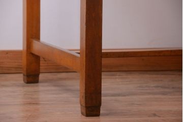 レトロ家具　昭和レトロ　古い木製のシンプルなアンティーク片袖机