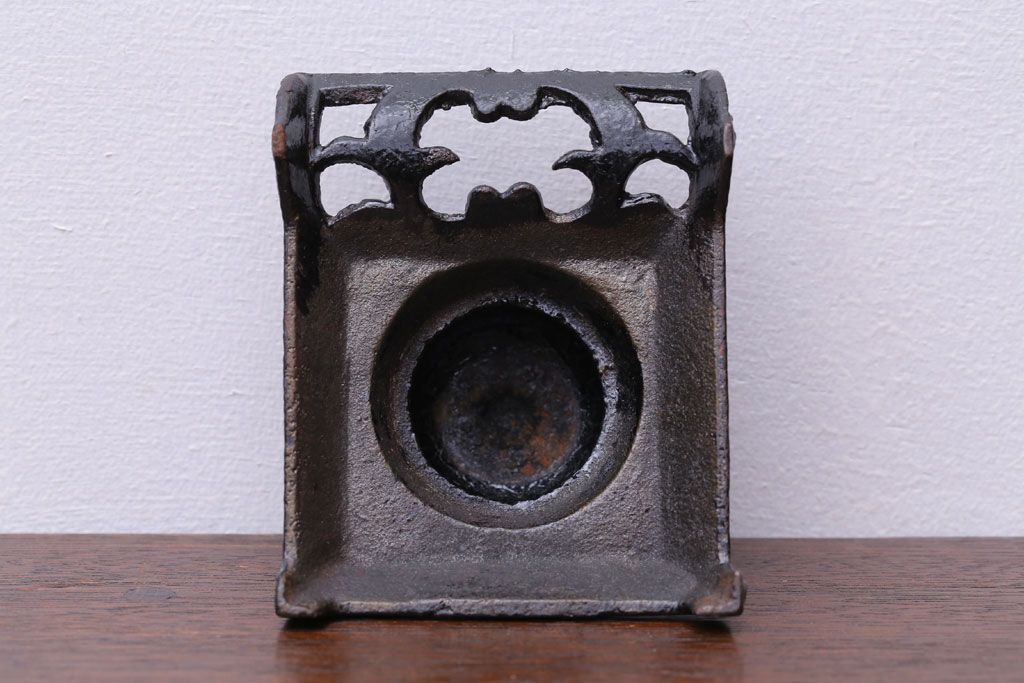 アンティーク雑貨　アンティーク　大正〜昭和初期　古いアイアンのインクボトルホルダー