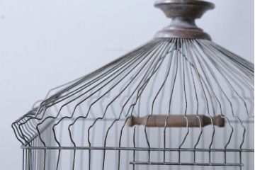 アンティーク雑貨　フランスアンティーク　銅と真鍮でできた古いバードゲージ(鳥かご)