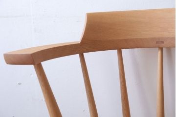 中古　柏木工　オーク材のクラウンチェア(ウィンザーチェア、ウインザーチェア)(2)