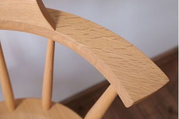 中古　柏木工　オーク材のクラウンチェア(ウィンザーチェア、ウインザーチェア)(2)