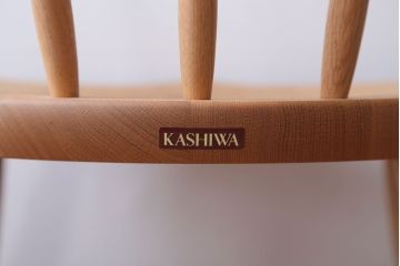 中古　柏木工　オーク材のクラウンチェア(ウィンザーチェア、ウインザーチェア)(2)