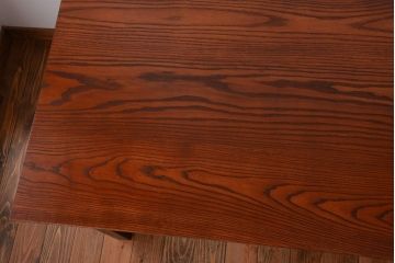 アンティーク家具　棚付き!ペイントアンティークダイニングテーブル