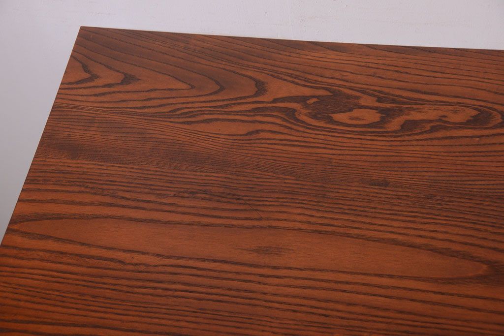 アンティーク家具　棚付き!ペイントアンティークダイニングテーブル