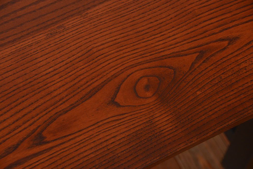 アンティーク家具　棚付き!ペイントアンティークダイニングテーブル