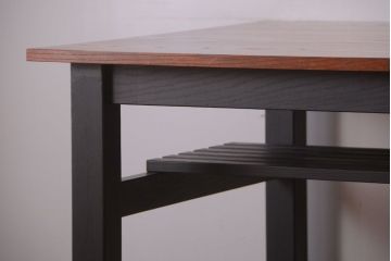 アンティーク家具　棚付き!ペイントアンティークダイニングテーブル