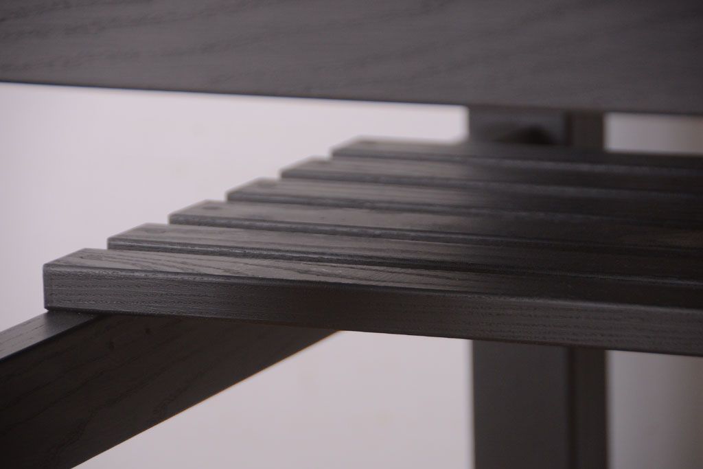 アンティーク家具　棚付き!ペイントアンティークダイニングテーブル