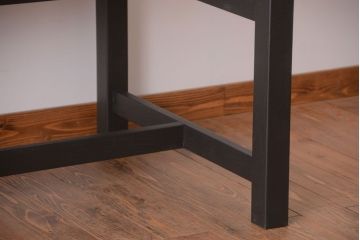 アンティーク家具　棚付き!ペイントアンティークダイニングテーブル