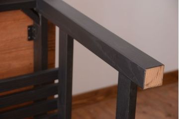 アンティーク家具　棚付き!ペイントアンティークダイニングテーブル