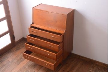 北欧家具 チーク材!北欧ライティングビューロー