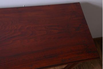 アンティーク家具　和製アンティーク　引き出し12杯付き!シックなガラス戸棚