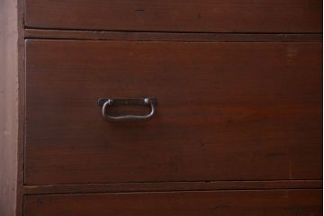 アンティーク家具　古民具・骨董　シンプルな古い衣装箪笥