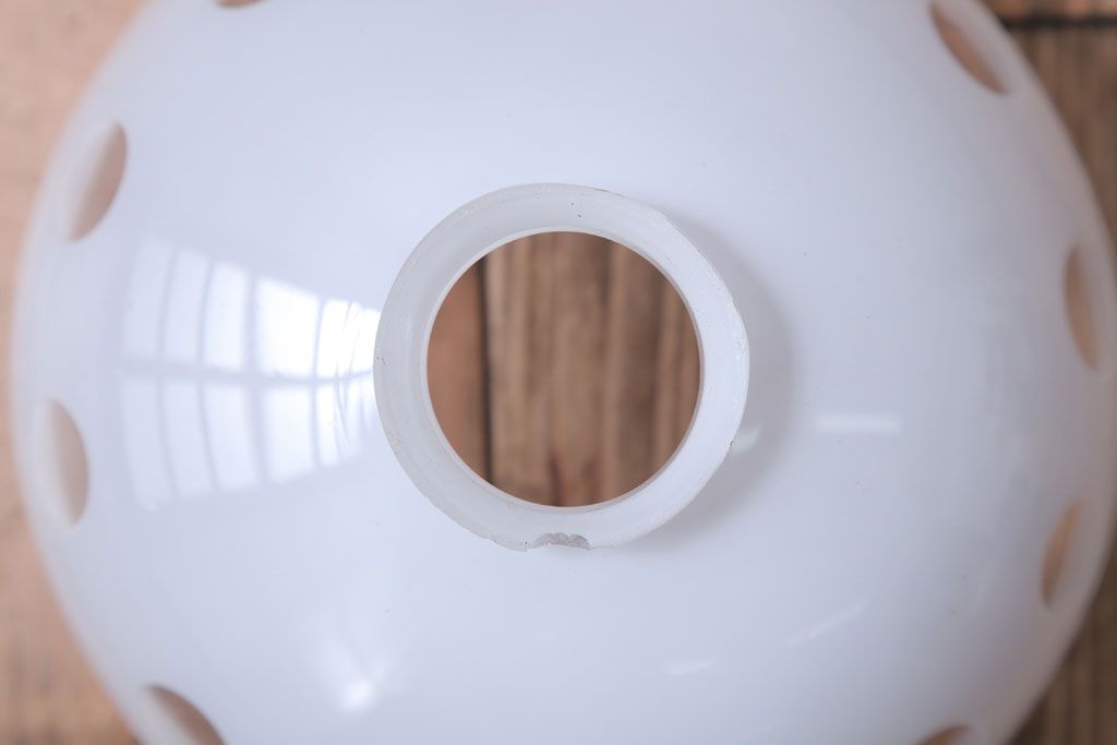 和製アンティーク　古い切子ガラスシェードの天井照明