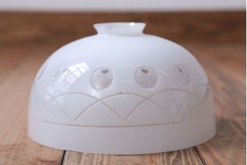 和製アンティーク　古い切子ガラスシェードの天井照明